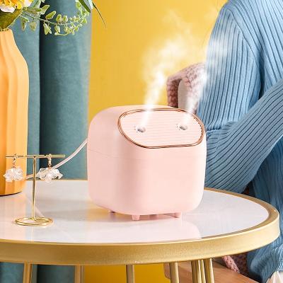 China Car New Arrivals Dual Spray Mini Air Humidifier Diffuser USB Humidifiers Rose White Black Green OEM Customization for sale