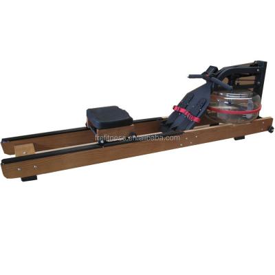 China Bodybiulding Fitness Water Resistance Rowing Machine New Design Water Wooden Rowing Machine for sale