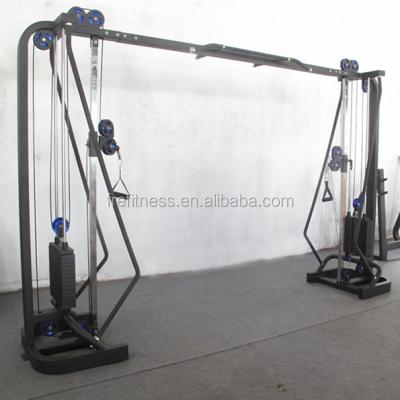 China 3mm Thickness Steel Tube Fitness Equipment / Adjustable Commercial Fitness Equipment Cross Over for sale