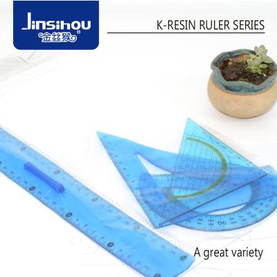 China K resin ruler burst proof burst proof ruler set auxiliary plastic ruler for sale