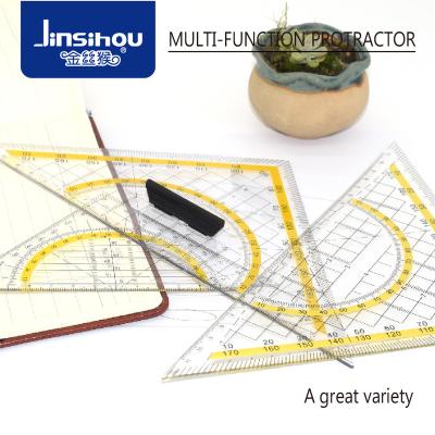 China Picosecond Triangles Ruler Multifunctional Protractor Plastic Ruler for sale