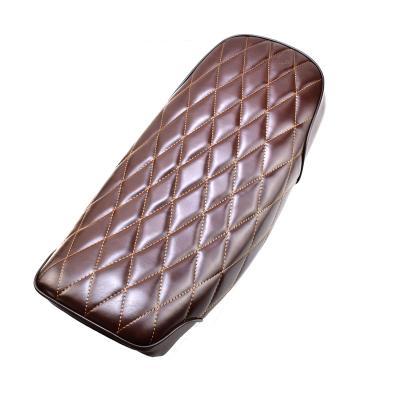 China New Vintage Retro Cafe Leather Universal Runner Seat CUSHION For SUZUKI GN125 MOTORCYCLE SADDLE ACCESSORIES PARTS for sale