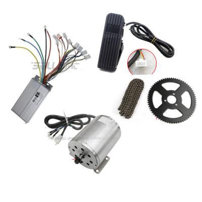 China 48v1800w Electric Motor Parts Set 1800W 48V E-Bike Motor Controller Black Brushless Throttle Pedals Charging ATV Ebike Go Kart for sale