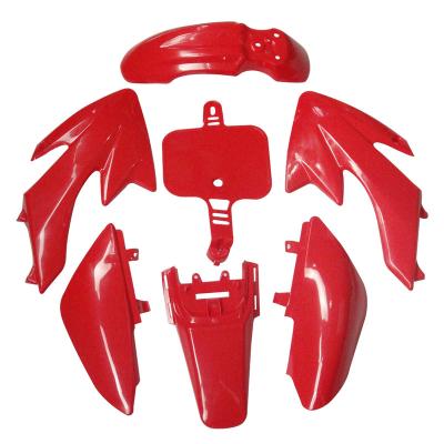 China Plastic Sticker Red Color CRF50 Shock Absorber Cover STICKERS Kits For Honda CRF50 CRF50F STYLE Pit Dirt Bike for sale