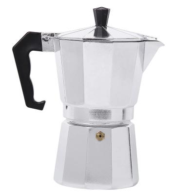 China Industrial Aluminum Espresso Coffee Pot Mocha Maker Coffee Multiple Size for sale