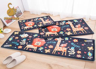 China Washable Non-slip Animal Bath Mat , Non-woven Polyester Floor Mats for sale