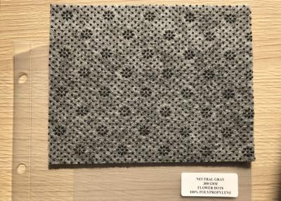 Chine La fleur anthracite a pointillé les tissus de feutre perforés par aiguille de polyester pour l'anti tapis de plancher de glissement à vendre