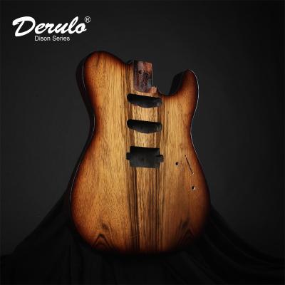 China Derulo Electric Guitar Unfinished TL Mahogany Body DIY Type OEM High Quality Spalted Maple Top Mahogany Body Customshop Multicolor for sale