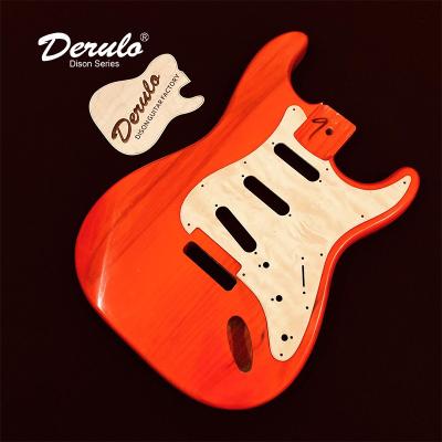 China Ash Derulo Electric Guitar Body St OEM Type ALL High Quality Unfinished Cabinet Multicolor Classic Ash Custombody DIY Customshop for sale