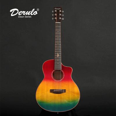 China Derulo Acoustic Guitar Angle Folks Absent Guitar DS-AC01 for sale