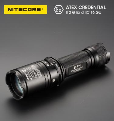 China NITECORE EF1 830 ATEX Approved Lumens Extraction Led Flashlight 40 mm / 1.57 in for sale