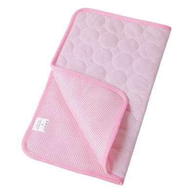 China New Design Breathable Foldable Waterproof Multifunctional Ice Silk Pet Cooling Mat for sale