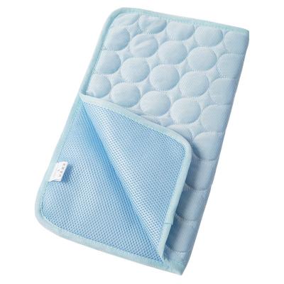 China Breathable Portable Universal Accept Customization Ice Silk Pet Cooling Mat for sale