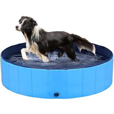 China Wholesale High Quality Outdoor Collapsible Swimming Pool Folding Bath /Anti-slip Swimming Tub For Dogs Cats for sale