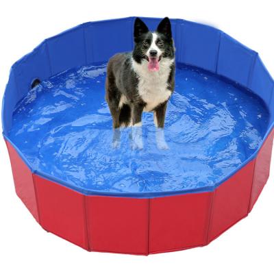 China Collapsible Convenient Collapsible Lightweight Pet Dog Summer /Anti-slip Plastic Swim Pool For Sale for sale