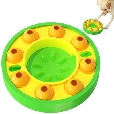 China Amazon Sustainable Hot Pet Slow Eating Feeder Plate Interactive Training Dogs Puzzle Toys for sale