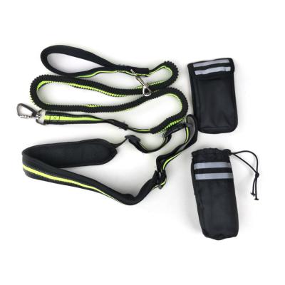 China Retractable Stocked Stainless Steel Pet Rope Leashes For People Portable Running With Pet for sale