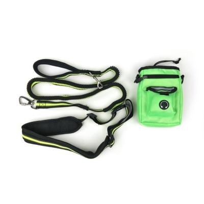 China Design Multifunctional Hands Free Stocked Dog Leash Belt Walking Dog Harness Suit for sale