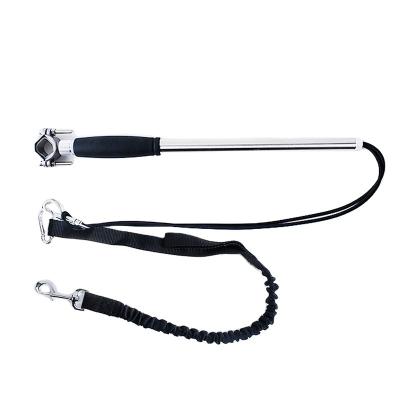 China Stocked Factory Direct Hot Sale Stainless Steel Bicycle Pet Leash Outdoor Dog Walking Leash for sale