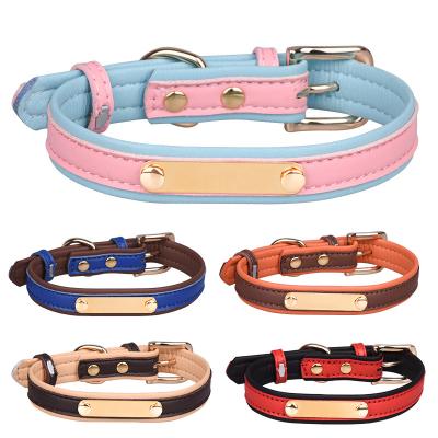 China Brand Stored Durable Anti-lost Collar With Word Collar Pet Cat Dog Tag for sale