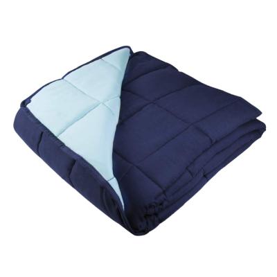 China Anti-pilling Woven Fabric Weighted 100% Cotton Blanket With Customized Pattern Soft Weighted Blanket for sale