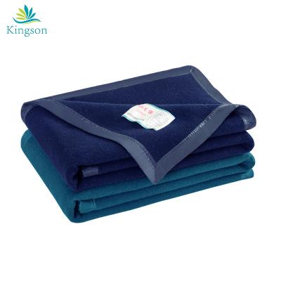 China Anti-bacteria Heavy Thick Army Merino Wool Blanket For Chill Weather for sale