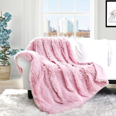 China PORTABLE Personalized Custom Woven Luxury Solid Color Throw Blanket For Winter for sale