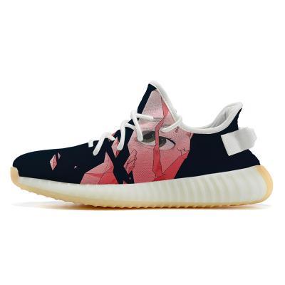 China Fashion Trend Yezzy 350 Style Custom Sneaker MOQ1 Yeezy Rock Real Booost Men and Women Design Private Mirror Running Shoes for sale