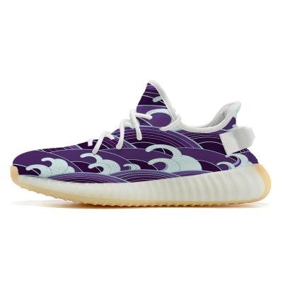 China Fashion Trend Yezzy 350 Style Custom Sneaker MOQ1 Yeezy Rock Real Sailboat Private Model Booost Men and Women Design Running Shoes for sale