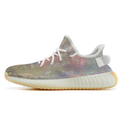 China Fashion Trend Yezzy 350 Style Custom Sneaker MOQ1 Yeezy Rock Real Booost Design Men and Women Provence Back Garden Private Running Shoes for sale