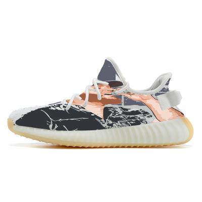 China Fashion Trend Yezzy 350 Style Custom Sneaker MOQ1 Yeezy Rock Real Booost Design Mens and Womens Private Luke Cobms 1 Running Shoes for sale