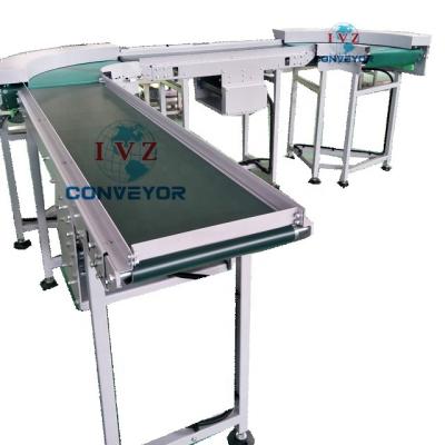 China Food / Beverage / Bags / Boxes / Oil Resistant Easy Cleaing IVZ Belt Conveyor for sale