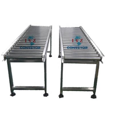 China food/beverage/bags/boxes/tire roller conveyor prices for sale