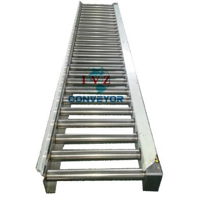 China Food/Beverage/Bags/Boxes/IVZ Tire Gravity Roller Conveyor With High Quality Ball Table for sale