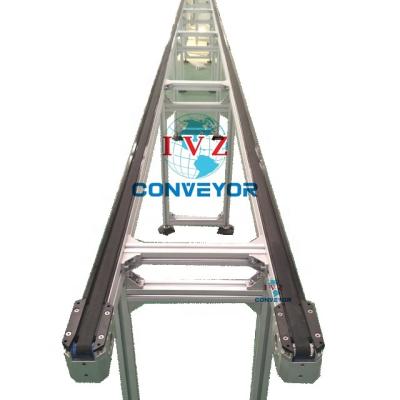 China Food/Beverage/Bags/Boxes/Easy Cleaing Assembly Production Line IVZ Conveyor With Modular Roller Belt Chain Conveyor for sale