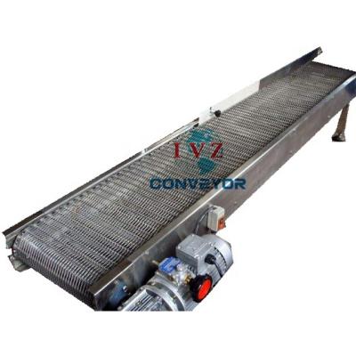 China IVZ Oil Resistant Stainless Steel Wire Mesh Conveyor Stainless Mesh Conveyor for sale