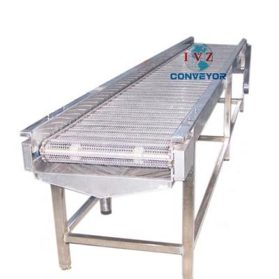 China IVZ Oil Resistant Wire Mesh Conveyor Supplier Stainless Steel Belt Conveyor for sale