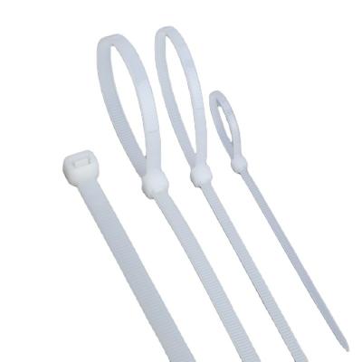 China Nylon66 Nylon Cable Ties Self Locking Buckle Cable Ties Fixed Binding White Plastic Cable Ties for sale