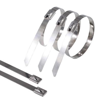 China 304 Stainless Steel Self Locking Strong Navy Buckle Fixed Binding Binding Metal Strap Metal Ring for sale