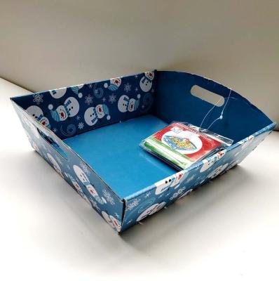 China Minimalist Food Bag Tray Gifts Gift Box Catering Tray Paper Boxes With Pe-bagg Gift Tray for sale