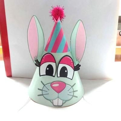 China Custom Kids Hats Kids Hats Paper Hat Kids DIY Funny Animal Hats for sale