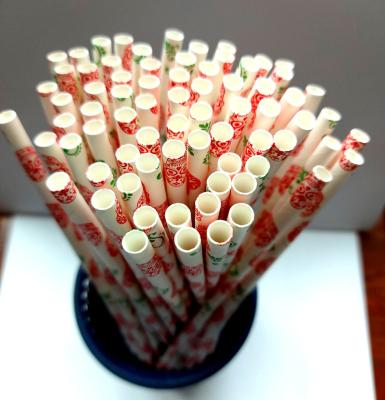 China Contemporary Eco Friendly Disposable Paper Straw Wrapping Bubble Tea Paper Biodegradable Straw Individually Wrapped Paper Drinking Straws for sale