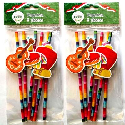 China Contemporary Paper Straws Customized Custom Shaped Colors Cartoon Party Honeycomb Modeling 3D Cartoon Paper Straws for sale