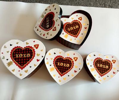 China Gift & Wholesale Custom Craft Factory Gift Boxes Folding Heart Shape Packaging Box for sale