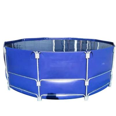 China UV Resistant Collapsible Round Plastic Fish Tank Fish Farming Tank 5000L-300000L PVC Fish Tank Aquarium for sale