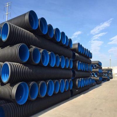 China China Black 50mm HDPE Double Wall Corrugated Drainage Pipe 2