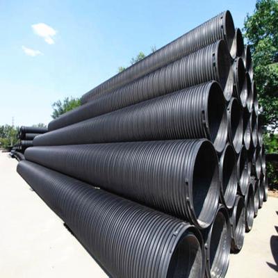 China PE Ring Stiffness Sn 8 Steel-Belt-Reinforced HDPE Inner Diameter 800mm Corrugated Drainage Pipe for sale