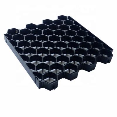 China Contemporary Anti-Aging HDPE 500X500X48mm Grass Gravel Paver Grating For Driveway Grass Parking Lots for sale