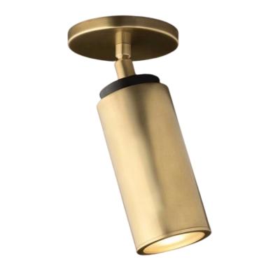 China Modern Small Bedroom Ceiling Outdoor Mounted Brass Material Glass Lamp For Decorative Lighting for sale