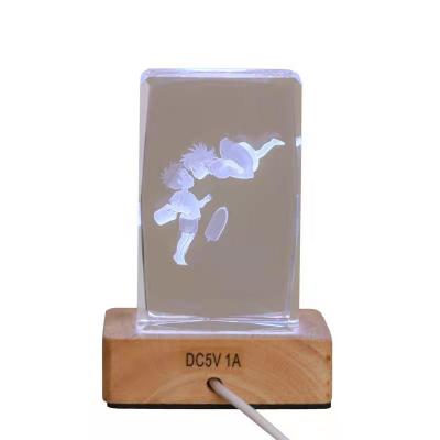 China Bedroom Birthday Gift Night Light Bedside Table Night Light Crystal Night Light for sale